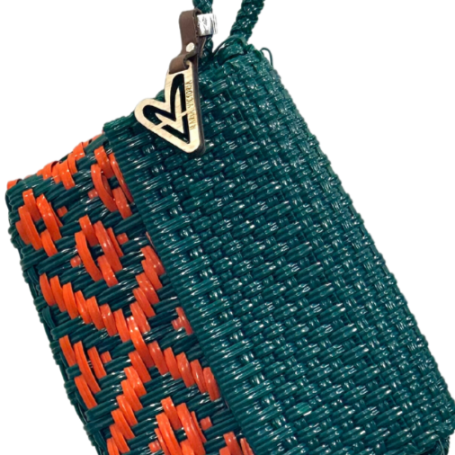 Carlota Wristlet Green / Orange UM